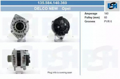 CV PSH 135584140360 -  Генератор